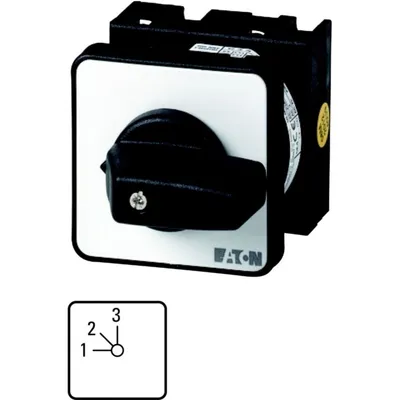 Obrázok produktu pre Eaton T0-2-8230/E, Prepínač, 1P, Čierna, Biela, IP65, 48 mm, 48 mm