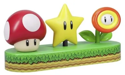 Immagine prodotto di Lampada con icona Super Mario Bros con luce LED, design 3D