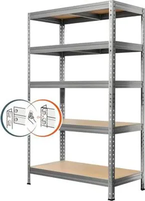 Obrázek produktu pro Kovový regál Kovona PRAKTIK 1800x1200x600 mm 5 polic pozink
