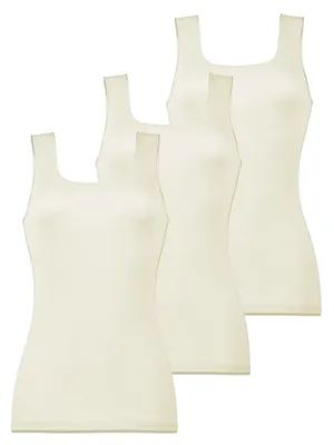 Produktbild von Damen Achselunterhemd 3er Pack Micro Modal von Pompadour
