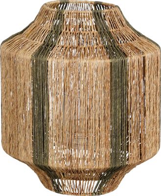 Mica Decorations Liliano Laterne - H36 x Ø30 cm - Jute - Dunkelgrün