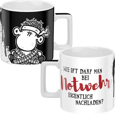 Produktbild von Sheepworld 45920 Tasse Wortheld "Wie oft darf man bei Notweh