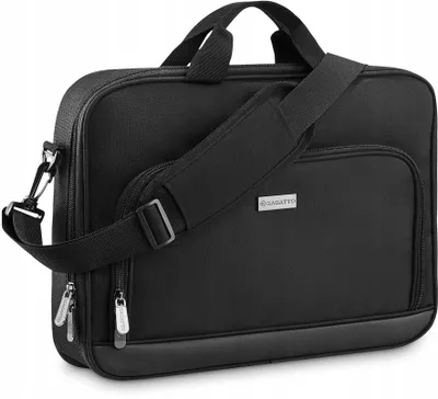 Obrázek produktu pro Zagatto ZG783 taška na notebook 15,6 palců, vodotěsná obchodní taška pro muže s přihrádkou na notebook, prémiová taška na notebook pro kancelář a cestování, černá