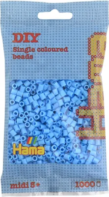 Produktbild von HAMA-Perlen Pastellblau 1000Stück, 1Beutel