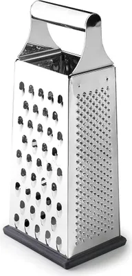 Image de Râpe Ibili à 4 faces, acier inoxydable, 10,5 x 7,5 x 25 cm, argent