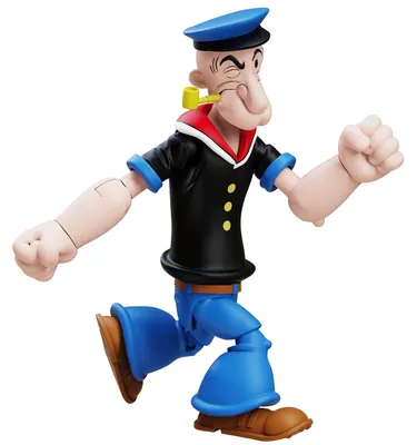 Produktbild von Popeye Actionfigur Wave 03 Popeye 1st Appearance Black Shirt