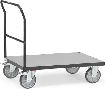 Produktbild von Fetra Schiebebügelwagen 600 kg Ladefläche LxB 1.000 x 700 mm - Grey Edition