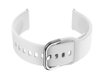 Immagine prodotto di Cinturino in gomma per smartwatch U01 - bianco/argento - 18 mm