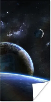 Produktbild von MuchoWow® Poster Sternplaneten 80x160 cm - Kinderzimmer