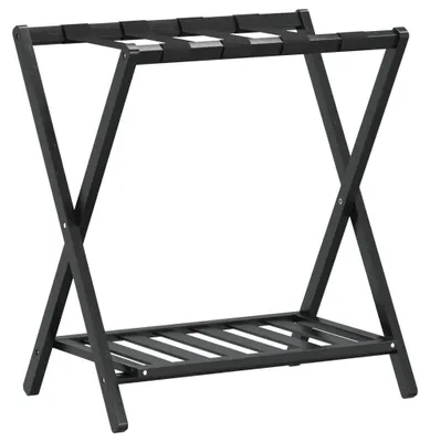 Obrázok produktu pre vidaXL Nosič batožiny čierny 68x38x58 cm Bambus
