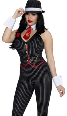 Produktbild von Mafia Mobster Mistress Kostüm Größe: L
