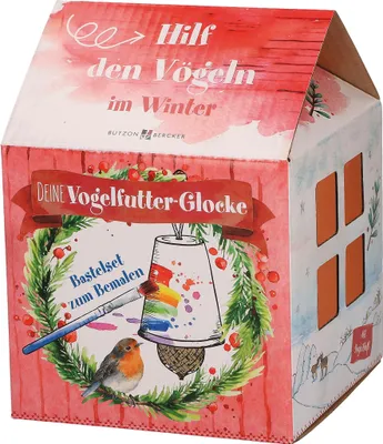 Produktbild von Bastelset zum Bemalen - Deine Vogelfutter-Glocke