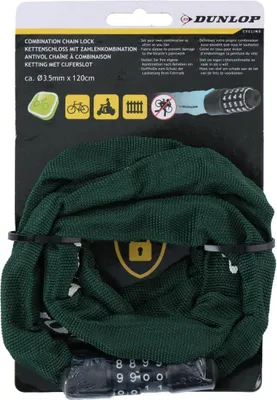 Produktbild von Dunlop Fahrradkette mit Strichcode 120cm - grün