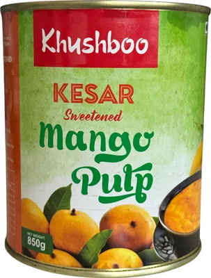Obrázek produktu pro Khushboo Kesar mangové pyré 24x 850 g s indickým šťavnatým mangem