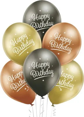 Produktbild von Luftballon Ø30cm Happy Birthday | 6 Stk.