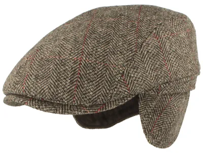 Image de Casquette à visière en laine avec protège-oreilles et bandeau, de la marque Hut-Breiter, noire, taille 55