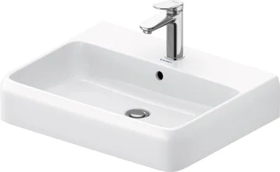 Produktbild von Duravit Qatego Wastafel 50x42x15,5 cm Wit Hoogglans