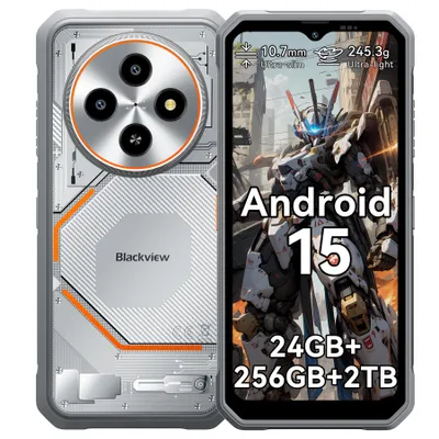 Immagine prodotto di Cellulare da esterno Blackview FORT 2, 6,56", 24 GB + 256 GB/2 TB, ultrasottile 10,7 mm, Android 15, IP68/IP69K, 5000 mAh, 90 Hz, 4G Dual/NFC/OTG/GPS/245 g, 16 MP + 13 MP