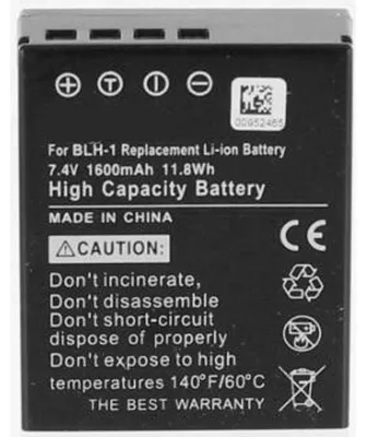 Produktbild von Akku für Olympus BLH-1 Li-Ion 7,4 Volt 1600 mAh schwarz.