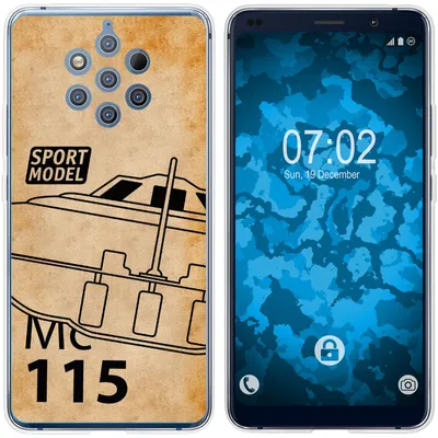 Produktbild von PhoneNatic Case kompatibel mit  Nokia 9 PureView Silikon-Hülle Space U.F.O. M1
