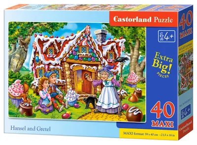 Produktbild von Castorland Puzzle 40 Maxi – Hänsel und Gretel