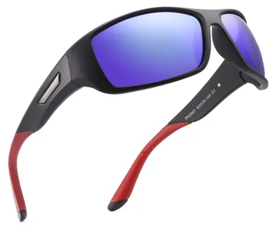 Image de Lunettes de sport pour hommes et femmes, verres polarisés, protection UV400, catégorie 3, pour le vélo
