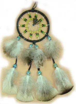 Produktbild von Traumfänger - Dreamcatcher mit Perlen-Stern 8 cm schwarz