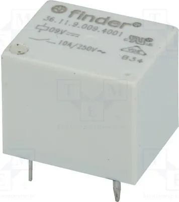 Produktbild von 1x Relais: elektromagnetisch  10A/250VAC USpule : 9VDC  15A 36.11.9.009.4011 Elekt