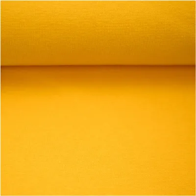 Bündchenstoff Schlauchware 50(100)cm extrabreit Meterware ab 25cm Jersey Oeko-Tex gelb