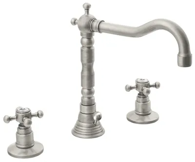 Produktbild von Sapho ANTEA 3-Loch Waschtischarmatur mit Retro-Einlauf, mit Ablaufgarnitur, Nickel