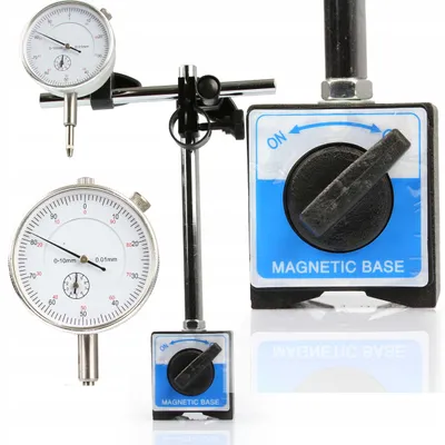 Obrázek produktu pro MAR-POL Úchylkoměr 0-10 / 0,01 mm s magnetickým stativem - M57660