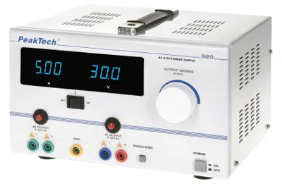 Zdjęcie produktu dla Zasilacz AC PeakTech i zasilacz DC 2 Kan