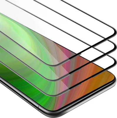 Produktbild von Cadorabo 3x Vollbild Panzer Folie für Honor 9X PRO Schutzfolie in Schwarz Tempered Display-Schutzglas
