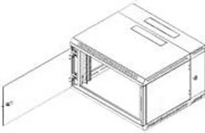 Produktbild von Triton RBA-06-AD6-CAX-A1, Wandmontiertes Regal, 6U, 20000 kg, 20,1 kg, Weiß