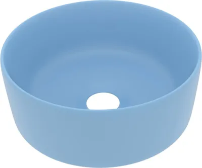 Produktbild von s Waschbecken Rund Matt Hellblau 40x15 cm Keramik