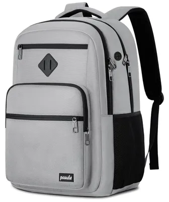 Produktbild von Rucksack Herren Schulrucksack Laptoprucksack Uni Tagesrucksack Grau 15.6"