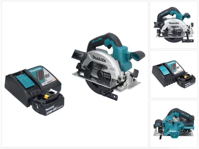 Produktbild von Makita DHS 661 RT1 Akku Handkreissäge 18 V 165 mm Brushless + 1x Akku 5,0 Ah + Ladegerät