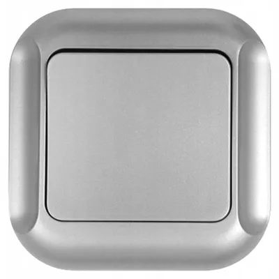 Imagen del producto de Timex-Elektro: Interruptor de cruz empotrado, color plata