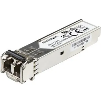Produktbild von StarTech.com Dell EMC SFP-1G-SX kompatibles SFP Transceiver-Modul – 1000BASE-SX, Faseroptik, 1000 Mbit/s, SFP, LC, SX, 550 m
