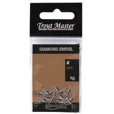 Produktbild von Trout Master Diamond Swivel - 20 Tönnchenwirbel, Größe/Tragkraft:Gr. 20 / 7kg