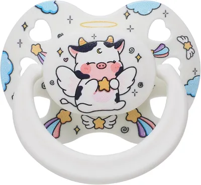 Productafbeelding van Leuke fopspeen voor volwassenen angst - Silicone binky stress relief wit