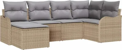 Obrázok produktu pre vidaXL Záhradný nábytok Béžový Poly-rattan