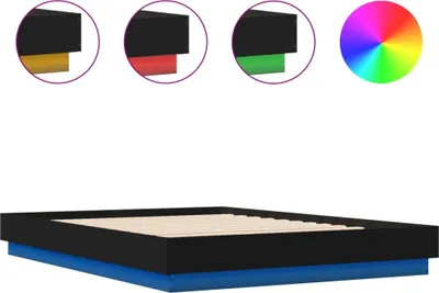Obrázek produktu pro VidaXL 3209787, Černá, 153 cm, 2,03 m, 23 cm, 1500 x 2000 mm, 1 kusů