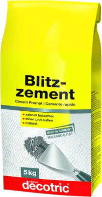 Zdjęcie produktu dla Cement specjalny Blitzzement 5kg decotric - do wnętrz i na zewnątrz
