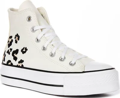 Immagine prodotto di Converse Chuck Taylor All Star Lift Hi A14936C in Weiß Leopard - 4 UK - 36.5 EU - 6 US / Bianco Nero