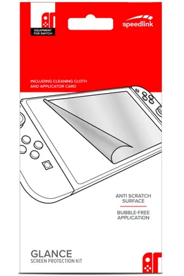 Obrázek produktu pro SPEEDLINK Glance, Ochranná fólie, Nintendo Switch, Průhledná, Čirá ochranná fólie na displej, Nintendo Switch, 1 kusů