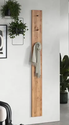 Produktbild von Wandgarderobe 20x190cm "Zarah" Wildeiche geölt