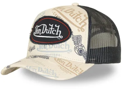 Productafbeelding van Von Dutch Trucker Mesh Snapback Pet - CAFE PATCH, beige