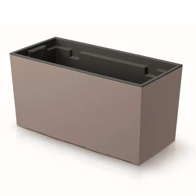 Obrázek produktu pro Květináč na okenní parapet mocca Hladký 39,5 x 18,5 x 19,5 cm s Vložkou