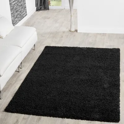 Produktbild von TT Home Shaggy Teppich Hochflor Langflor Teppiche Wohnzimmer Preishammer versch. Farben Größe 80 cm Rund